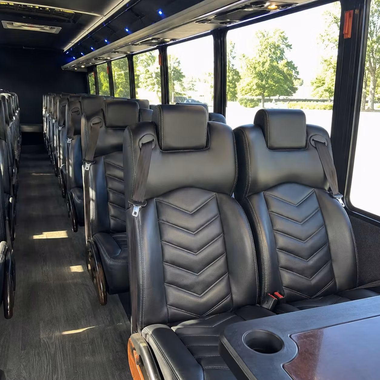 28 passenger minibus interior