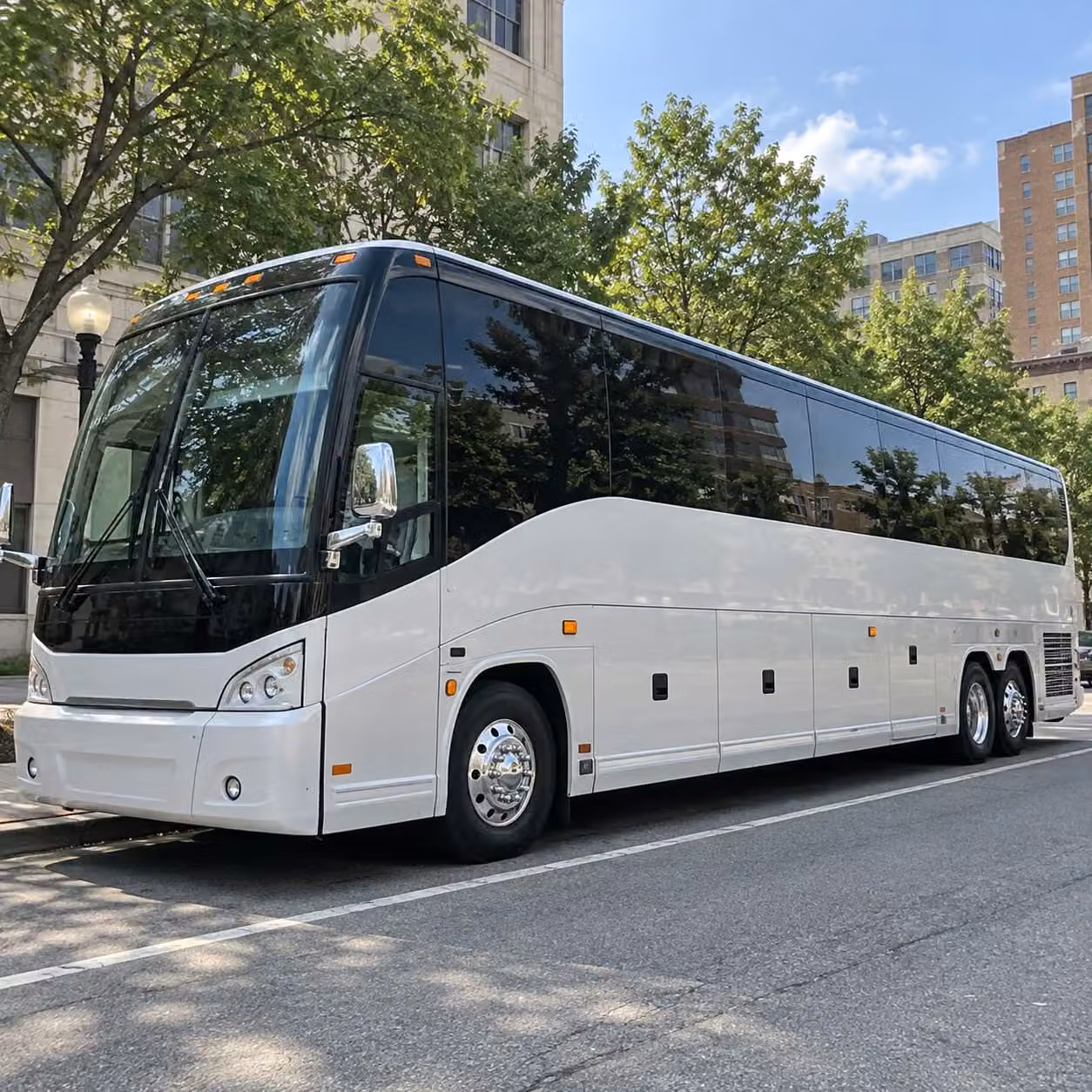 davie charter bus rental exterior