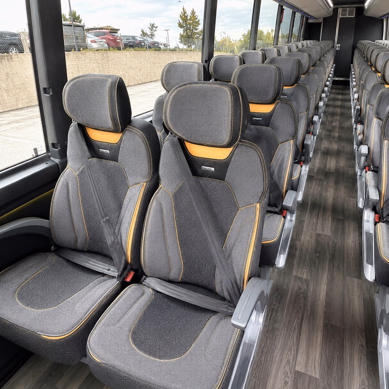 davie charter bus rental inside